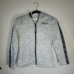 DKNY Gray Zip-Up Hoodie